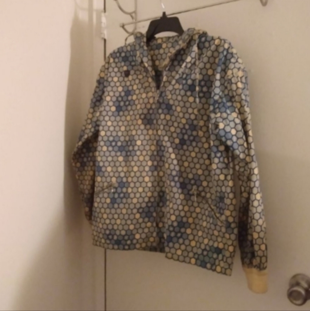 Vintage Bogner Midcentury Modern Snowflake Honeycomb Print Ski Jacket
